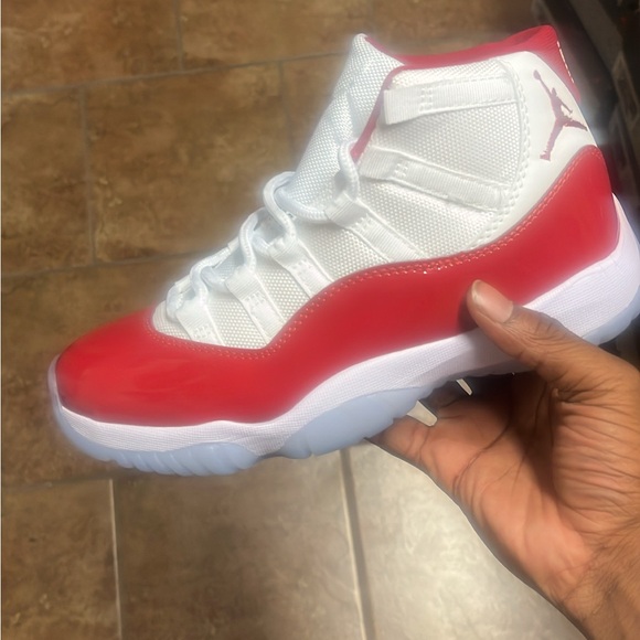 red and white retro 11s